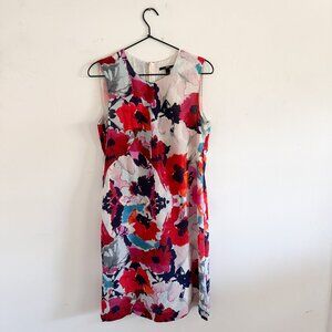 Hugo Boss Silk Floral Shift Dress EU 38